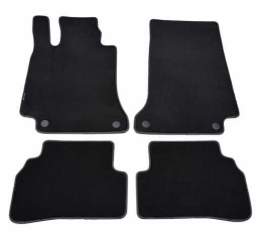 Чорні велюрові килимки Diamond, Rimówka - Mercedes C-Class W205 2014р.