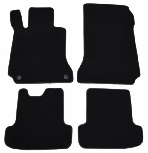 Чорні велюрові килимки Diamond-Pipe Mercedes C-class W204 Coupe 11-15р.