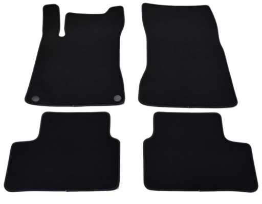 Велюрові килимки Black Diamond, окантовка - Mercedes GLA H247 2020р.