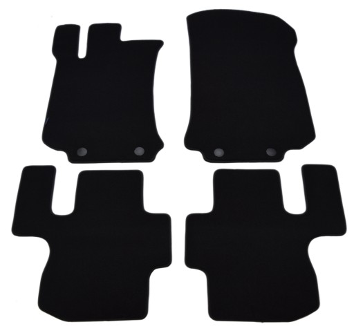 Велюрові килимки Black Diamond, окантовка - Mercedes R-Class W251 05-12.