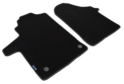 Велюрові килимки Black Diamond, окантовка - Mercedes V-Class W447 - ПЕРЕД