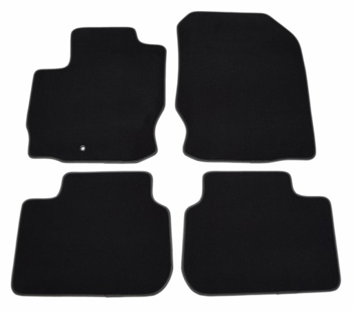 Велюрові килимки Black Diamond, окантовка - Mitsubishi Colt 5дв.08-12р.