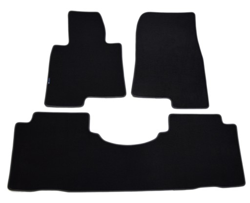 Велюрові килимки Black Diamond окантовка Mitsubishi Pajero 3-дверні 00-06 рр.