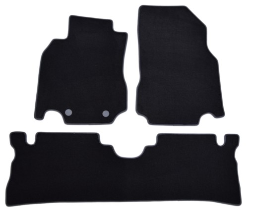 Чорні велюрові килимки Diamond, Rimówka - Nissan Cube 2010-2011.