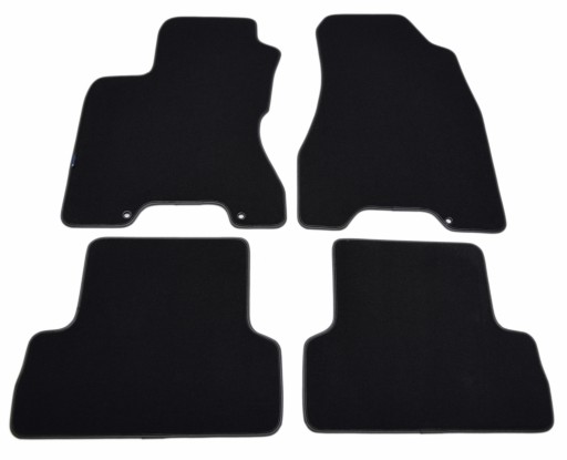 Велюрові килимки Black Diamond, окантовка - Nissan X-Trail T31 2007-2014.