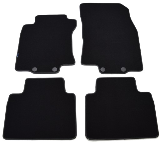 Велюрові килимки Black Diamond, окантовка - Nissan X-Trail T32 2014р.