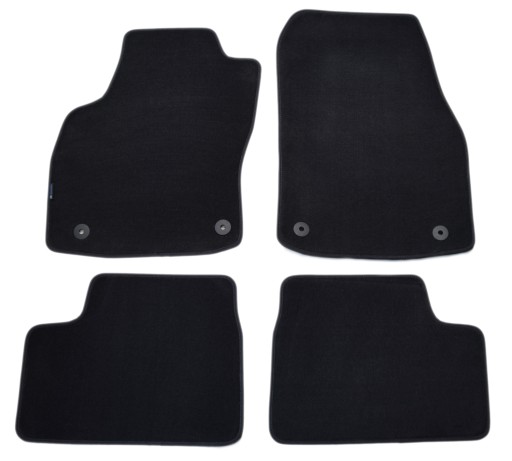 Чорні велюрові килимки Diamond, Rimówka - Opel Astra H HB 2004-2009.