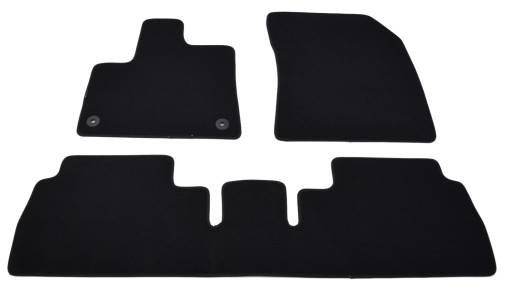 Чорні велюрові килимки Diamond, кант - Opel Combo E 2018р.