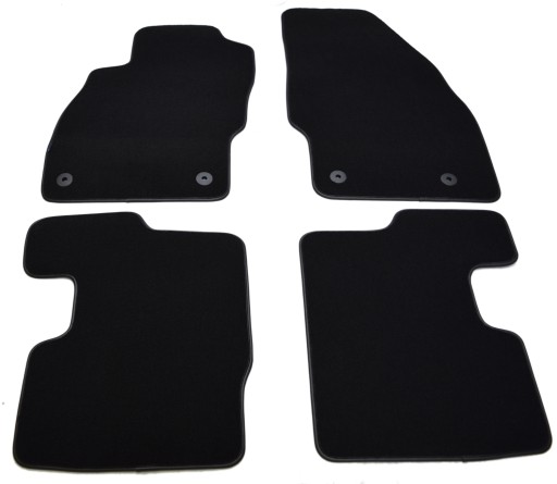 Чорні велюрові килимки Diamond, Обод - Opel Corsa D 2006-2014 рр.