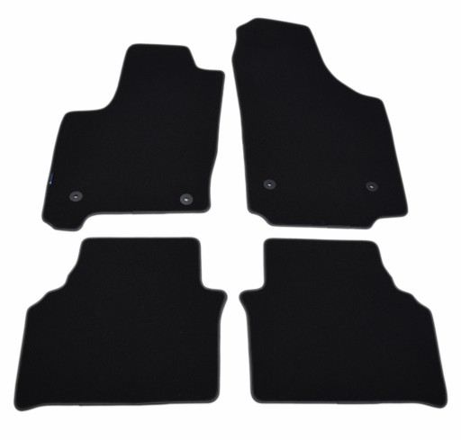 Чорні велюрові килимки Diamond, Rimówka - Opel Meriva A 2004-2010.