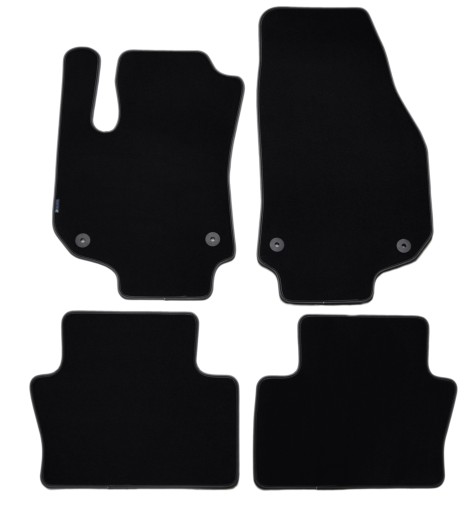 Велюрові килимки Black Diamond, окантовка - Opel Zafira B 5-міс. 05-14 рр.