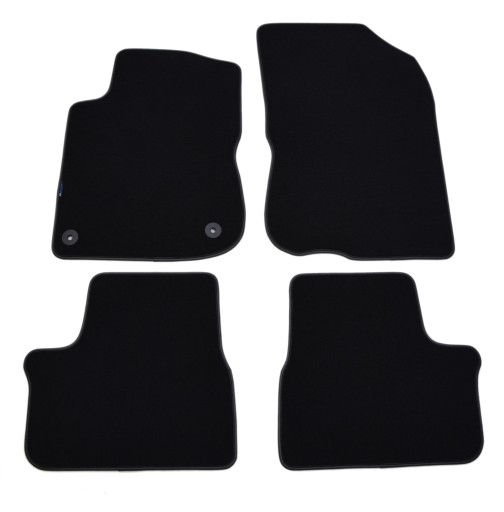 Велюрові килимки Black Diamond, Rimówka - Peugeot 208 2012-2019.