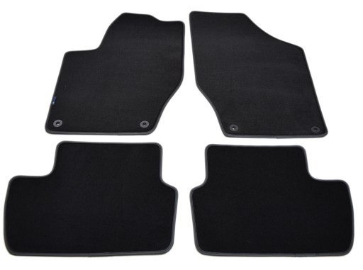 Коврики черные велюровые Diamond, Rimówka - Peugeot 308 2007-2014 гг.