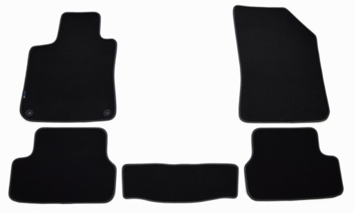 Чорні велюрові килимки Diamond, Rimówka - Peugeot 308 HB і GTI 2013р.