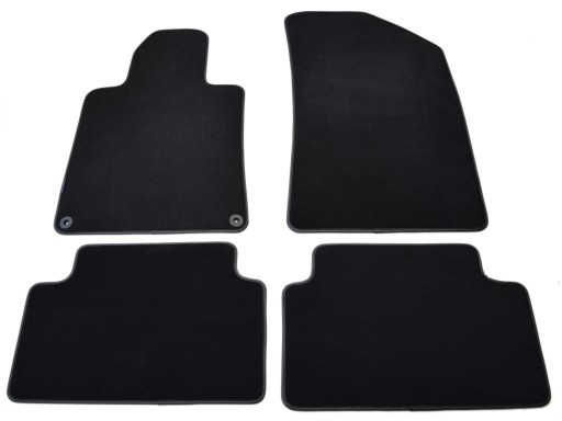 Чорні велюрові килимки Diamond, Rimówka - Peugeot 508 2011-2017.