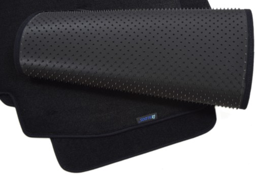 Велюрові килимки Black Diamond, окантовка - Porsche Cayenne 2002-2010.