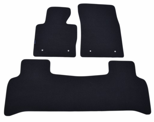 Чорні велюрові килимки Diamond, Rimówka - Range Rover 2002-2012. / 3 шт
