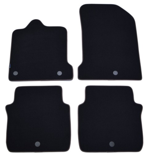 Чорні велюрові килимки Diamond, Rimówka - Renault Latitude 2011-2015.