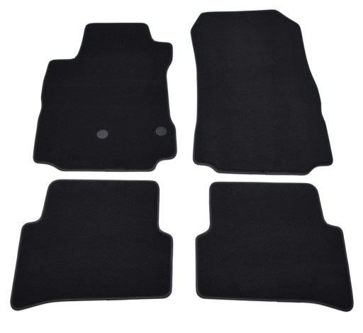 Чорні велюрові килимки Diamond, Rimówka - Renault Modus 2004-2012.