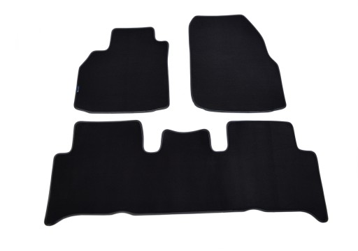 Чорні велюрові килимки Diamond, Rimówka - Renault Scenic 2003-2009.