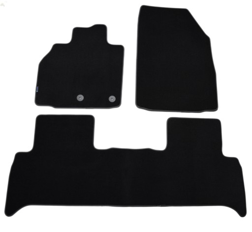 Чорні велюрові килимки Diamond, Rimówka - Renault Scenic 2009-2016.