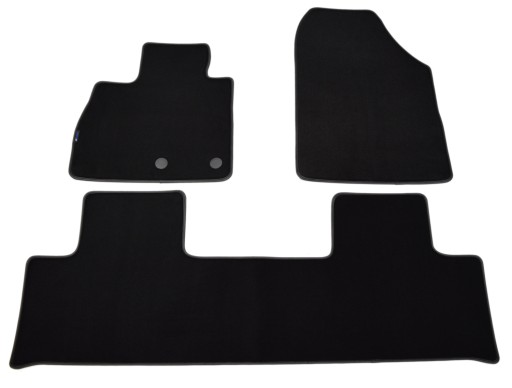 Чорні велюрові килимки Diamond, Rimówka - Renault Scenic 2016р.