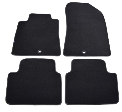 Чорні велюрові килимки Diamond, Lamówka - Renault Vel Satis 2002-2009.