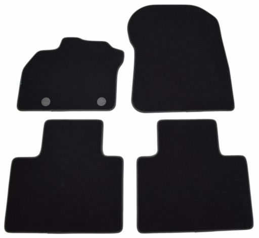Чорні велюрові килимки Diamond, Rimówka - Renault Zoe 2012р.