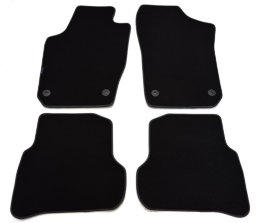 Чорні велюрові килимки Diamond, Rimówka - Seat Ibiza 2008-2017.