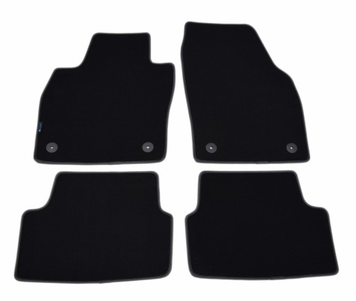 Велюрові килимки Black Diamond, Rimówka - Seat Ibiza 2017р.