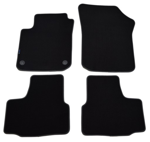 Чорні велюрові килимки Diamond, Rimówka - Seat Mii 2012р.