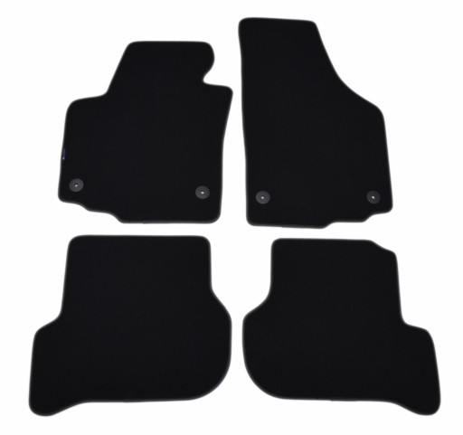 Велюрові килимки Black Diamond, Rimówka - Skoda Yeti 2009-2017.