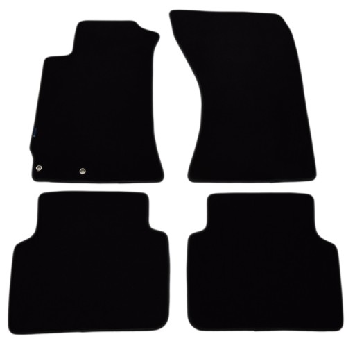 Чорні велюрові килимки Diamond, Rimówka - Subaru Forester 2002-2008.