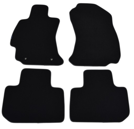 Чорні велюрові килимки Diamond, Rimówka - Subaru Forester 2013-2018.