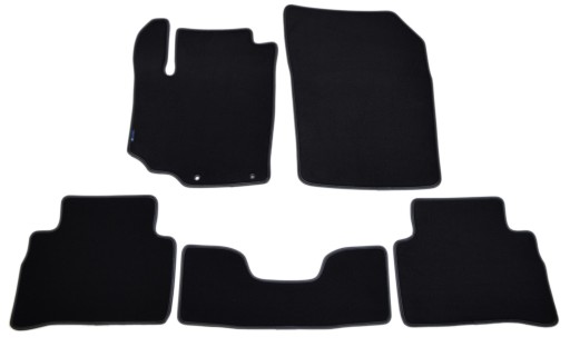 Чорні велюрові килимки Diamond, кант - Suzuki Vitara II 2015р.