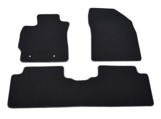 Чорні велюрові килимки Diamond, Rimówka - Toyota Auris 2007-2012.