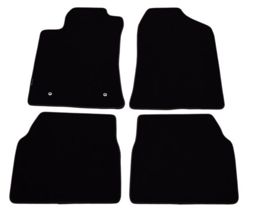 Чорні велюрові килимки Diamond, Rimówka - Toyota Avensis 2003-2008.