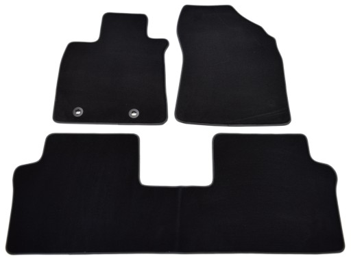 Велюрові килимки Black Diamond, Rimówka - Toyota Avensis 2012-2019 р.в.
