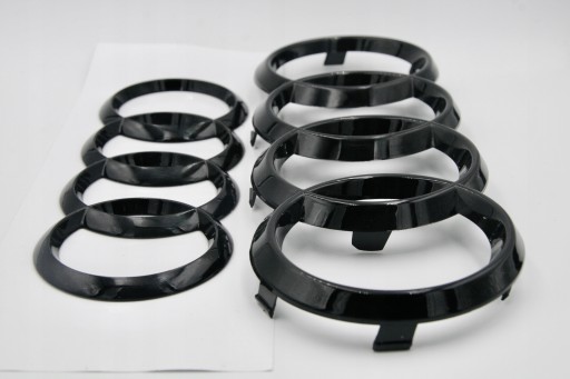 AUDIA5S5RS5B9 - Чорні кільця спереду та ззаду A5 B9 S5 RS5 Coupé ABS Gloss