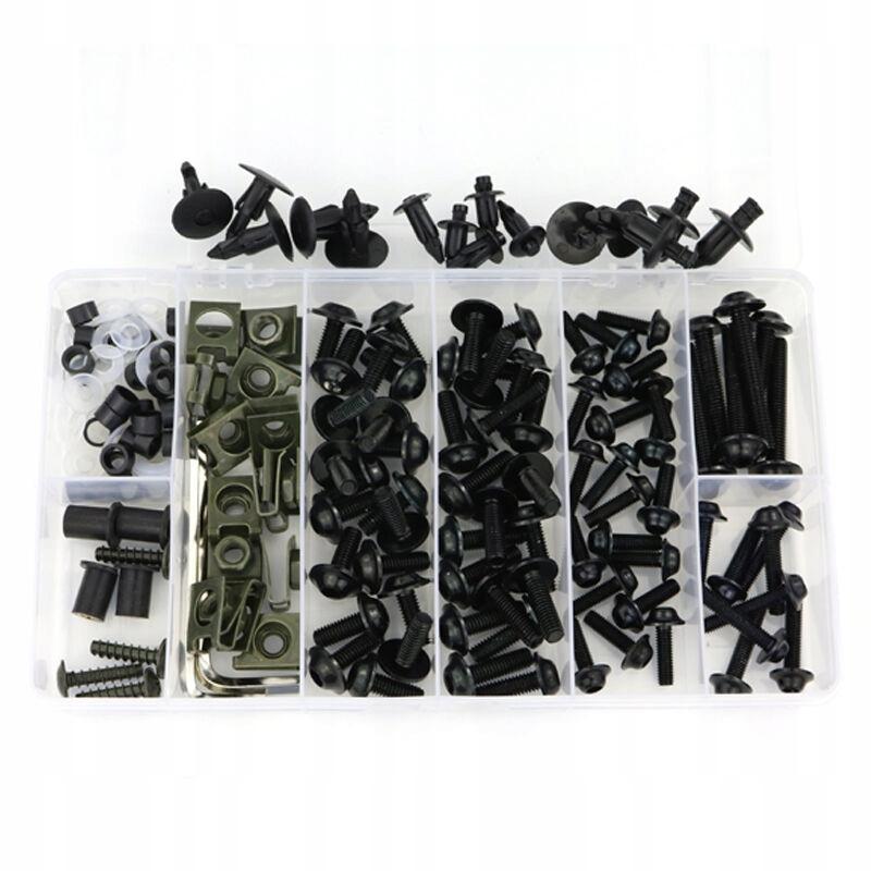 Черный комплект болтов для обтекателя кузова подходит для H