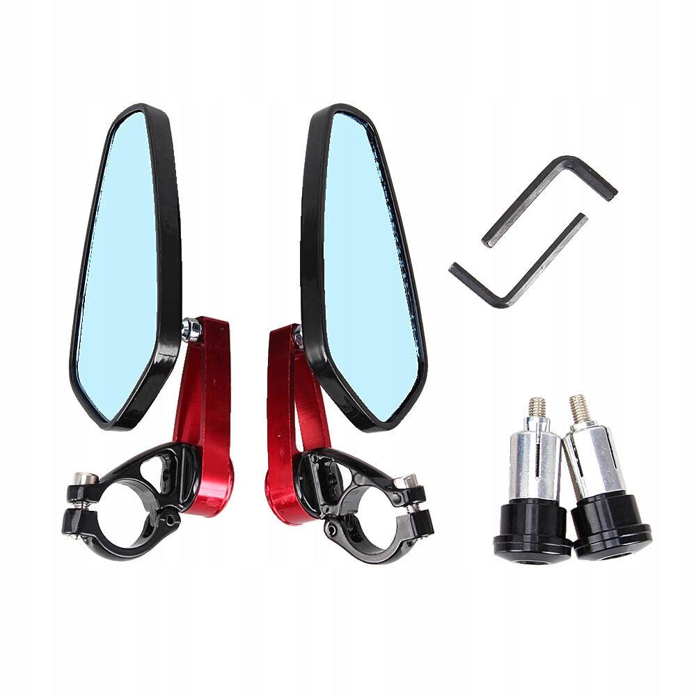 Красные универсальные боковые зеркала в конце сердец