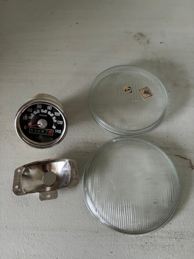 Мотозапчастини PRL WSK SHL, лічильник, скло для фар, нові епохи