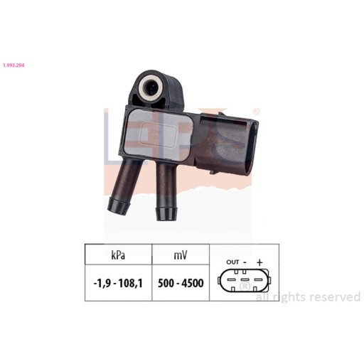 Датчик, давление выхлопных газов EPS 1.993.294