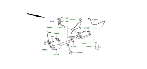 LR014310 - Датчик перепада давления DPF Land RoverLR014310