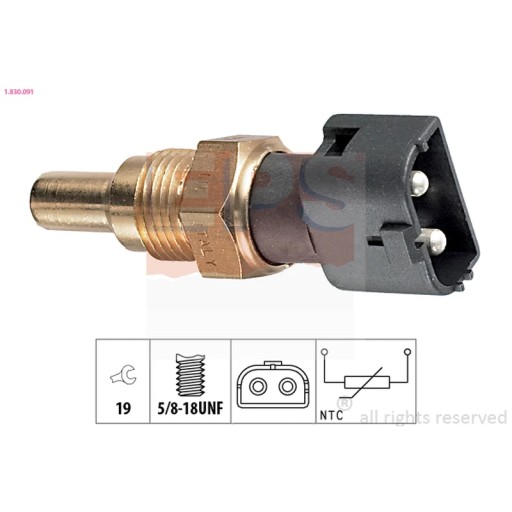 Датчик, температура охолоджуючої рідини EPS 1.830.091