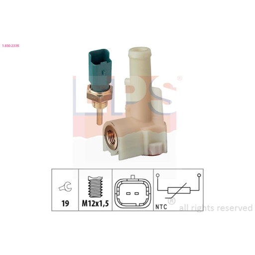 1.830.233K - Датчик, температура охолоджуючої рідини EPS 1.830.233 K