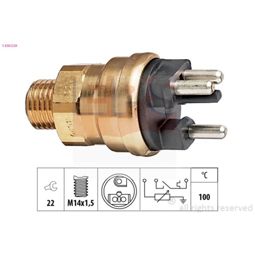 Датчик, температура охолоджуючої рідини EPS 1.830.529