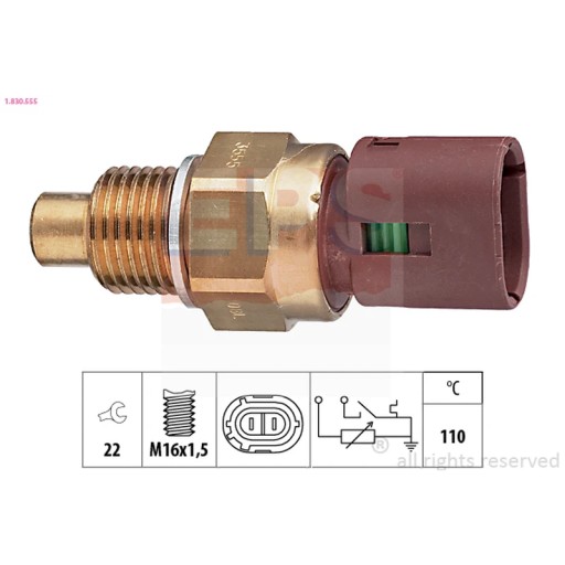 1.830.555 - Датчик, температура охлаждающей жидкости EPS