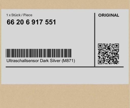 66206917551 6917551 - Датчик ультразвуковий сріблястий Dark (M871) MINI Cabrio R52 R50 R53