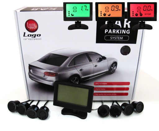 Парковочные датчики заднего хода ЖК-дисплей цвет задний передний 8X парктроник сервисные разъемы